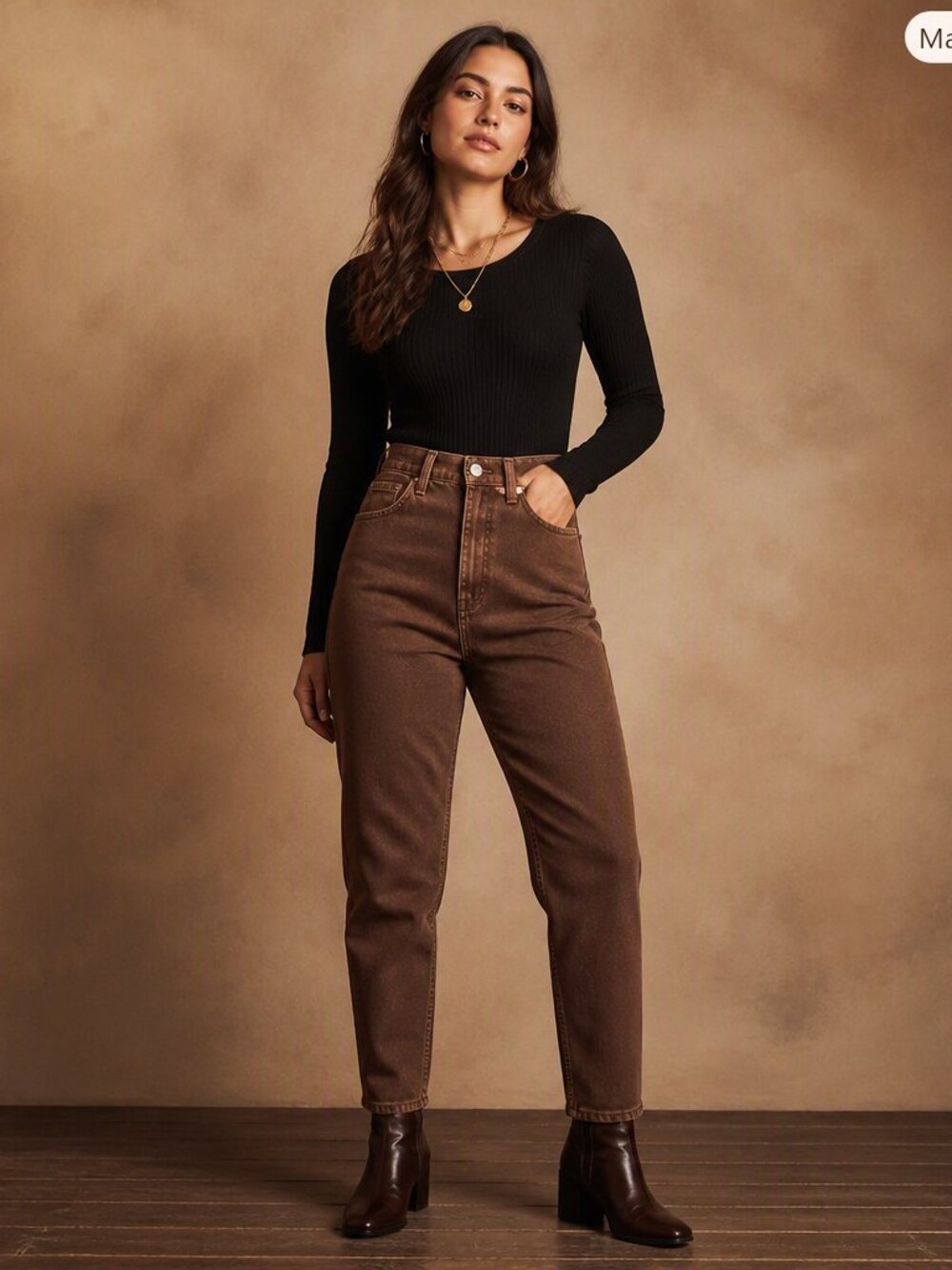Like New Vintage 90s Express Brown Mom Jeans 28 Waist Fits 6 8 Made in USA 13 14